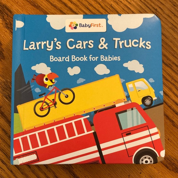 BabyFirst Larry’s Cars & Trucks Board Book for Babies - Picture 1 of 5
